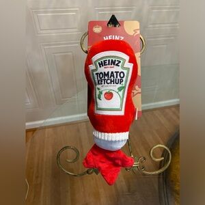 Brand Heinz Plush Doy Toy Clinker & Squeaker 10”